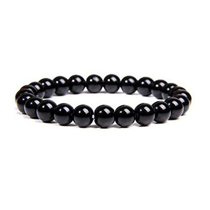 Natural Tiger Eye Volcanic Rock Agate Beads Bracelet - Amazhona 