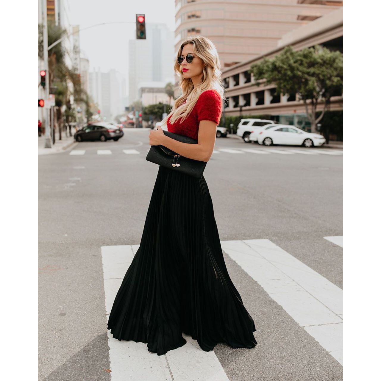 Women fashion casual skirt girls high Waist long skirts - Amazhona 