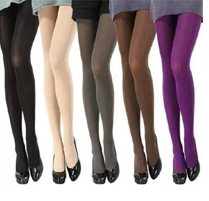 Autumn And Winter Warm Tights Flesh-colored Stockings - Amazhona 