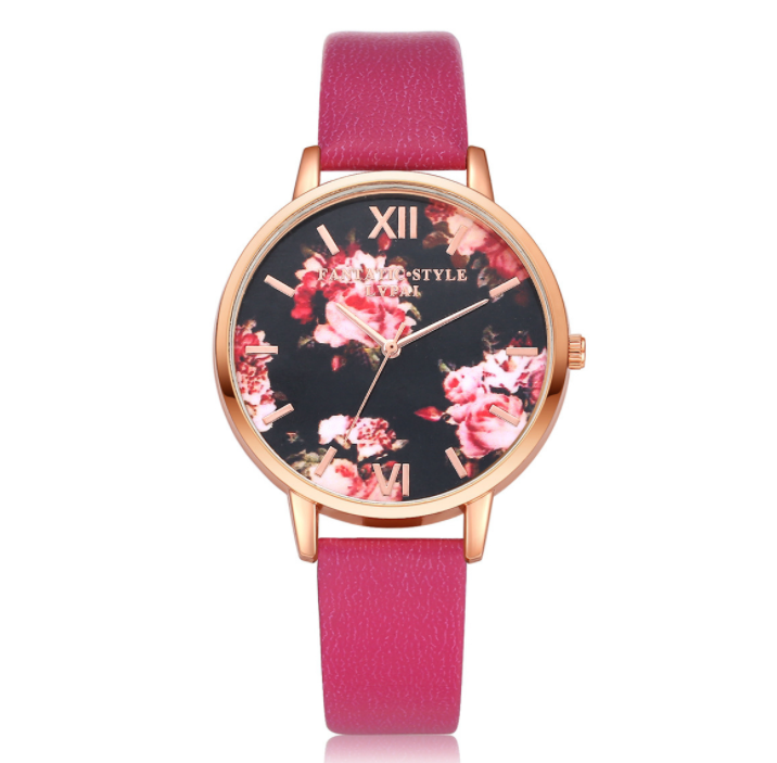 High Quality Fashion Leather Strap Rose Gold Women Watch Casual Love Heart Quartz Wrist Watch Women Dress Ladies Luxury Watches - Amazhona 