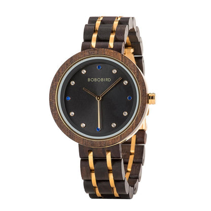 Ladies solid wood watches - Amazhona 