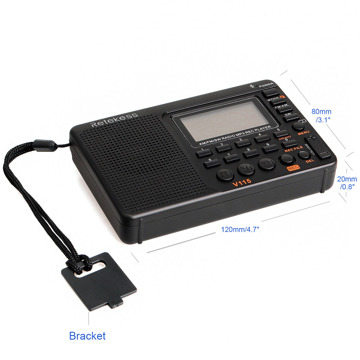 Radio Full Band Radio Recorder FM AM MP3 Playback - Amazhona 