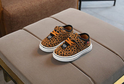 Leopard print children's sneakers - Amazhona 