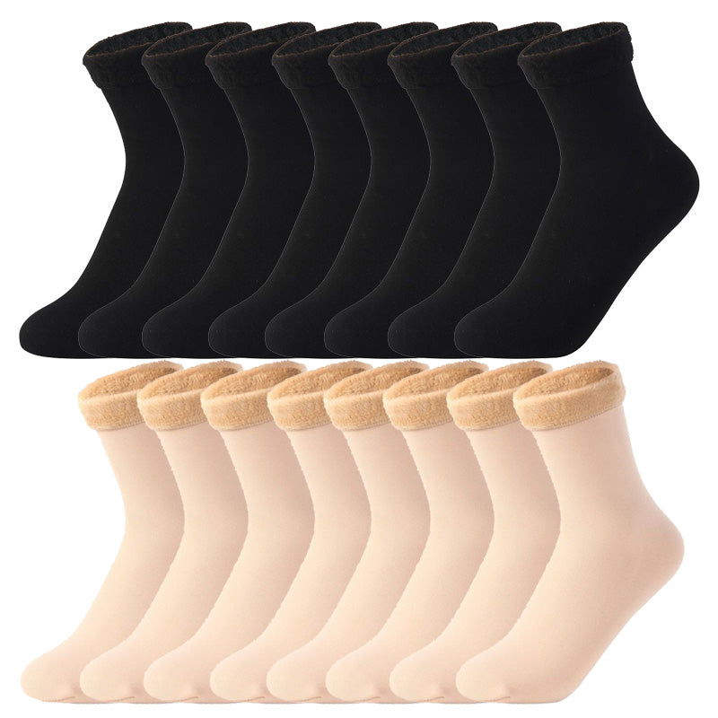 Autumn And Winter Nylon Plus Velvet Thick Snow Socks - Amazhona 