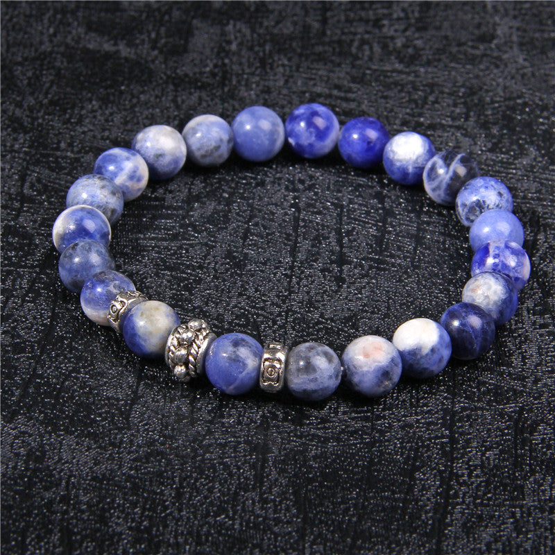 Volcanic Stone Bracelet Yoga Bead Couple Bracelet - Amazhona 