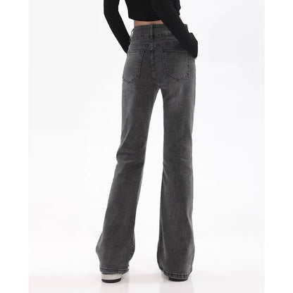 Retro American Slightly Flared Jeans Women