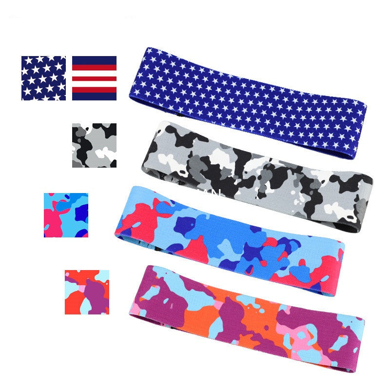 Anti-slip yoga camouflage color resistance band - Amazhona 