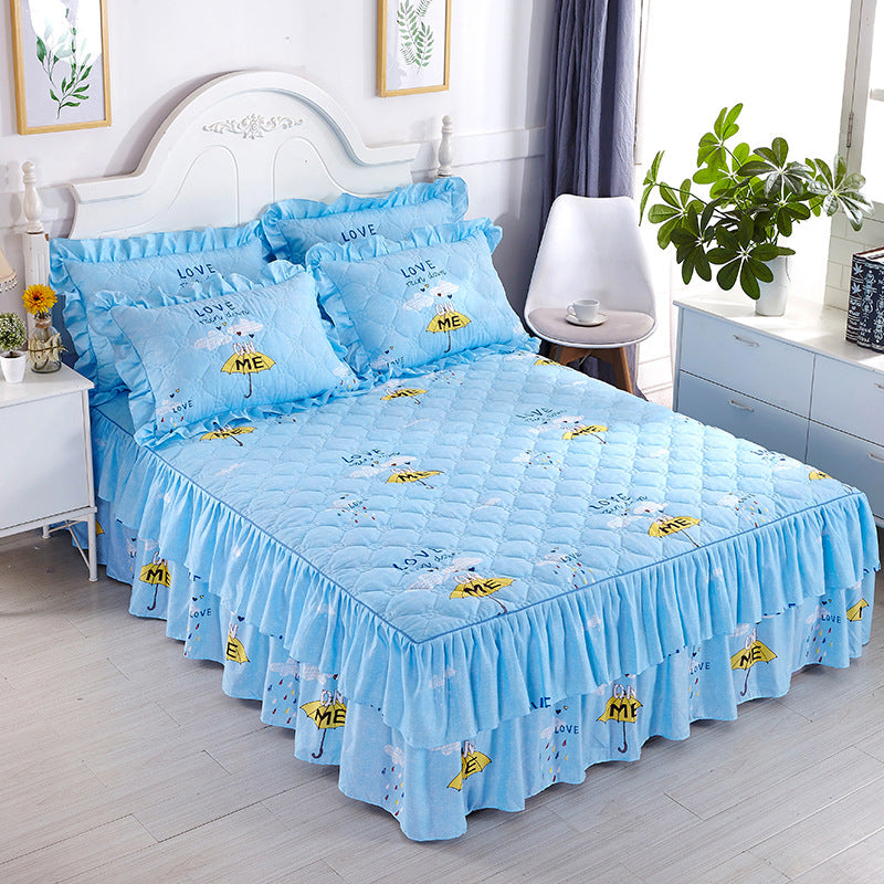 Thick double-layer lace bedspread - Amazhona 