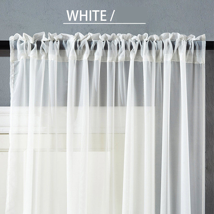 Modern And Simple Pure Color Cotton And Linen Window Screen - Amazhona 