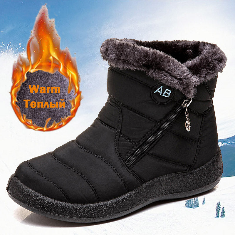 Waterproof boots warm XL snow boots - Amazhona 