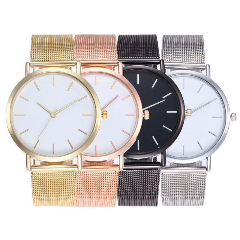 Simple alloy mesh belt watch - Amazhona 