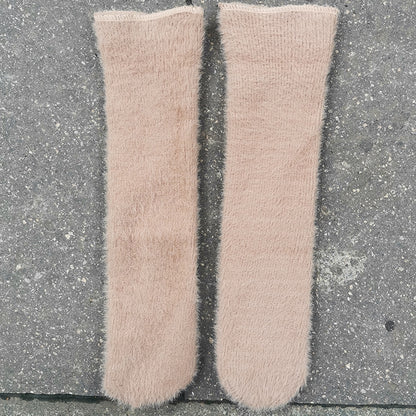 Plus Velvet Thick Warm Mink Velvet Snow Socks - Amazhona 