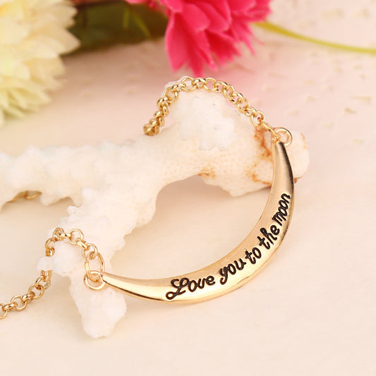 Love you to the moon ladies vintage bracelet - Amazhona 