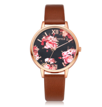 High Quality Fashion Leather Strap Rose Gold Women Watch Casual Love Heart Quartz Wrist Watch Women Dress Ladies Luxury Watches - Amazhona 