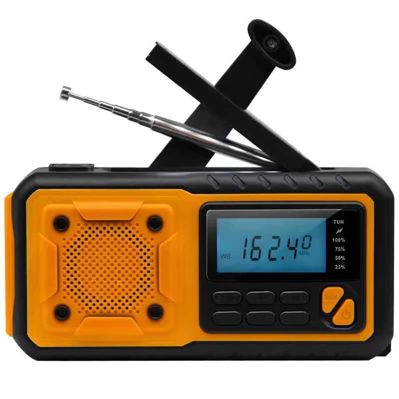 Outdoor Waterproof Hand Power Generation Emergency Solar Radio - Amazhona 