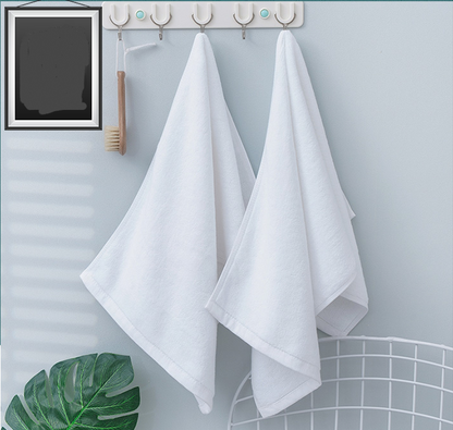 Cotton Thickened Absorbent White Towel