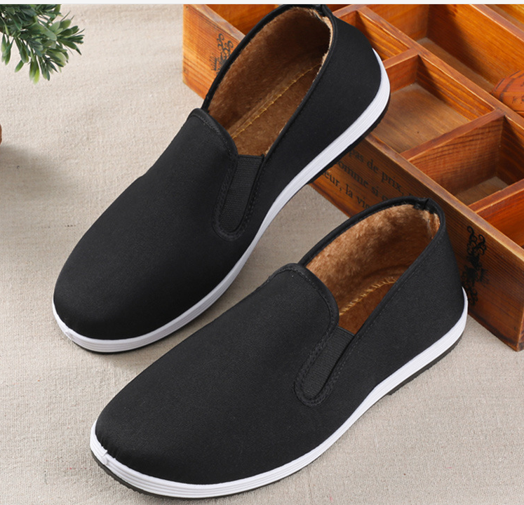 Cloth Shoes With Velvet And Thick Two Cotton Shoes For Men Injection Molding - Amazhona 