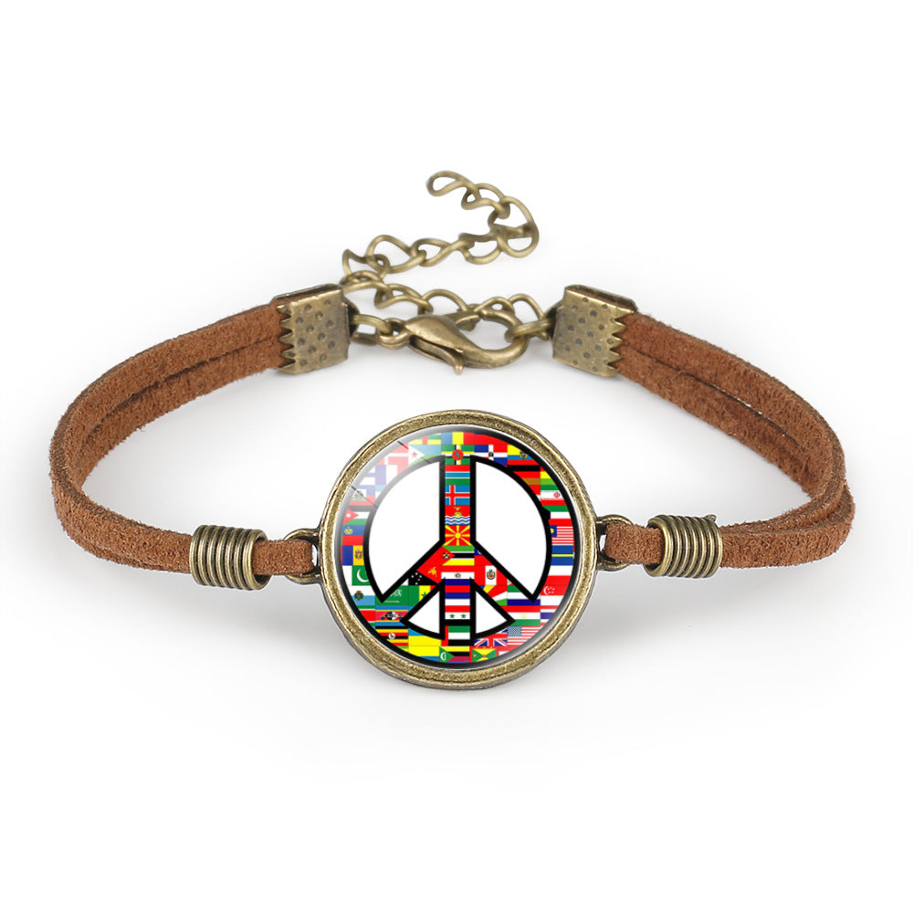 Peace Sign Symbol Sign Wild Hand Rope - Amazhona 