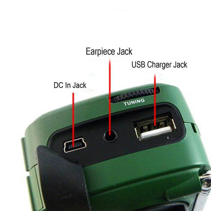 Hand-cranked Solar Rechargeable Radio Portable Emergency - Amazhona 