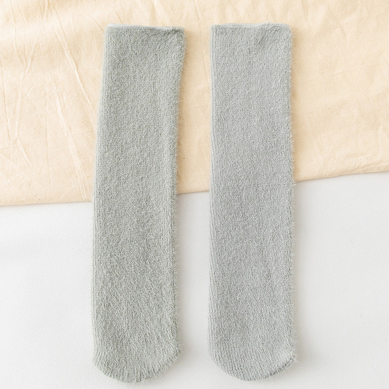 Plus Velvet Thick Warm Mink Velvet Snow Socks - Amazhona 