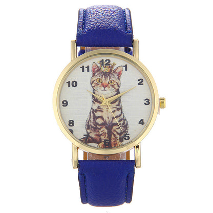 Squatting cute kitten pattern Watch - Amazhona 