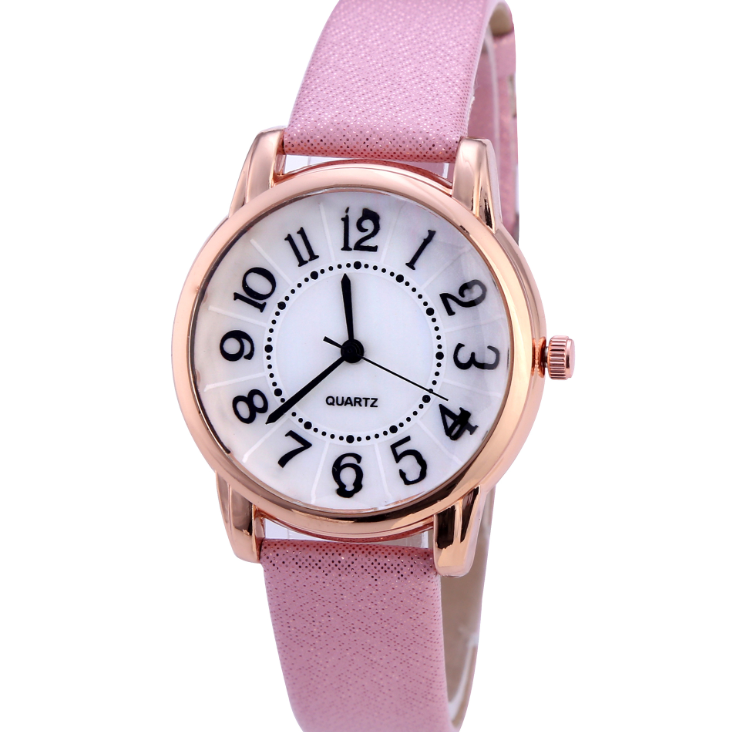 Drop Shipping Women Simple Dial Wristwatches Casual Fashion Luxury Leather Strap Quartz Watches Clock Relogio Feminino - Amazhona 