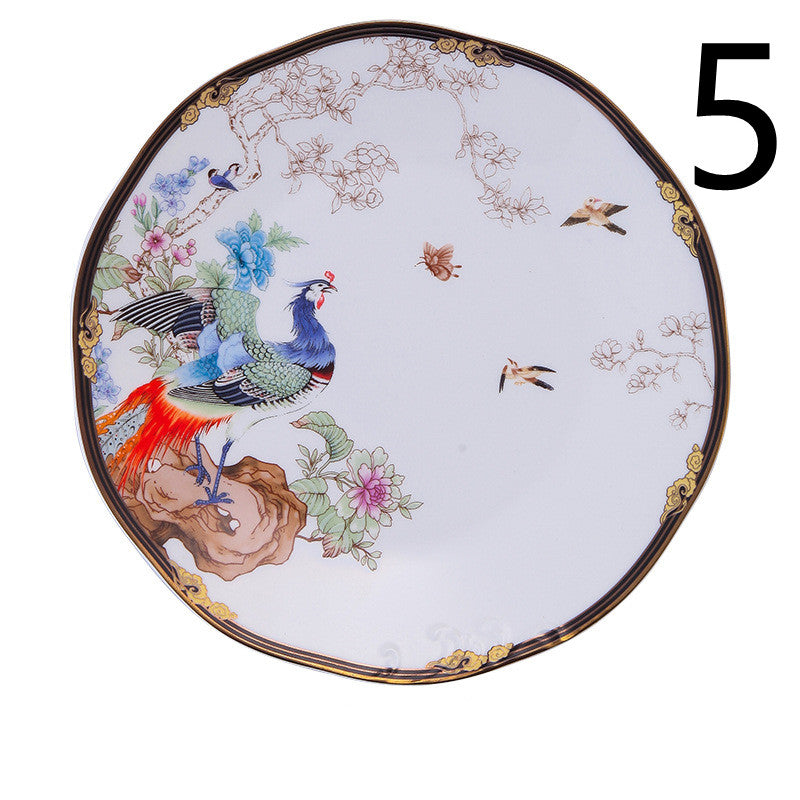 Creative Dishes And Dishes Set Household Chinese Bone China Tableware Set - Amazhona 