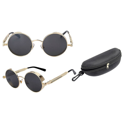 Austin Powers Vintage Round Metal Frame Sunglasses - Amazhona 