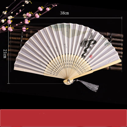 Home Fashion Japanese Print Folding Fan - Amazhona 