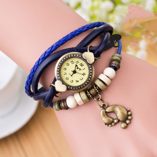 Foot bracelet vintage watch - Amazhona 