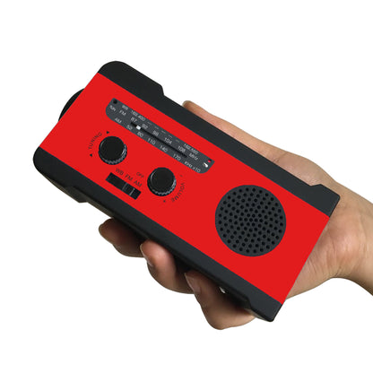 Portable Radio Solar Powered Manual Emergency Charging - Amazhona 