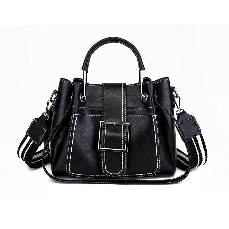 Women Handbag Ladies Soft Pu Leather Bag Pin Type - Amazhona 