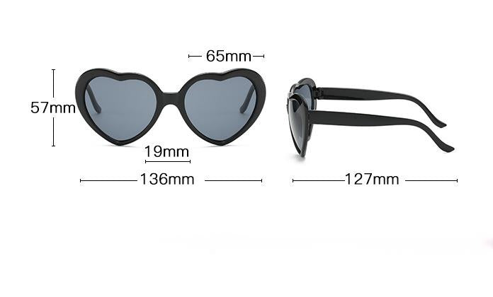 Women's Fashion Trend Heart-shaped Sunglasses - Amazhona 