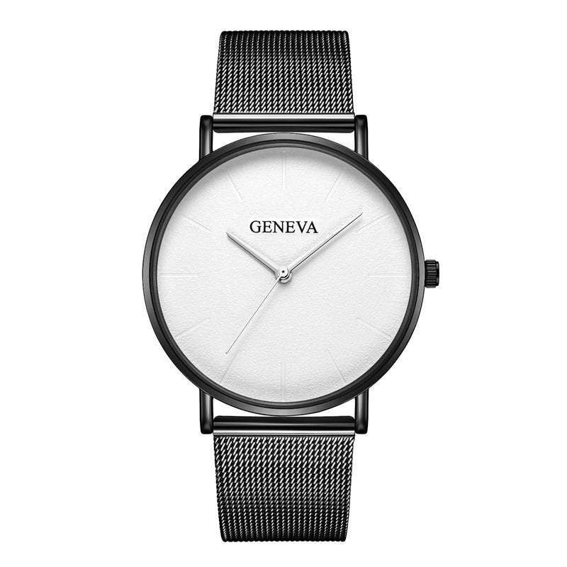 Mesh belt alloy ultra-thin quartz watch - Amazhona 