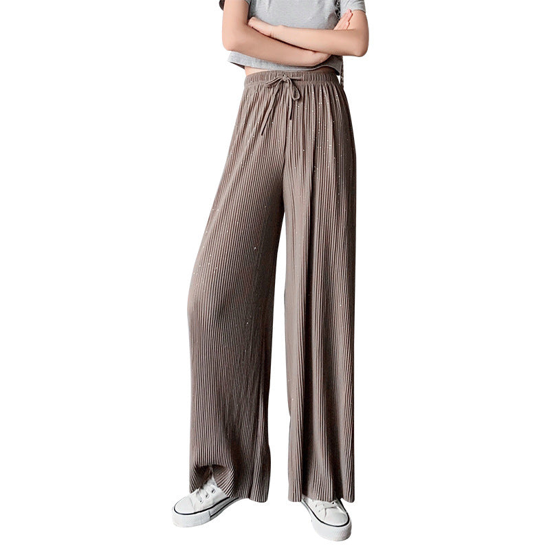 Chiffon trousers straight starry sky pants - Amazhona 