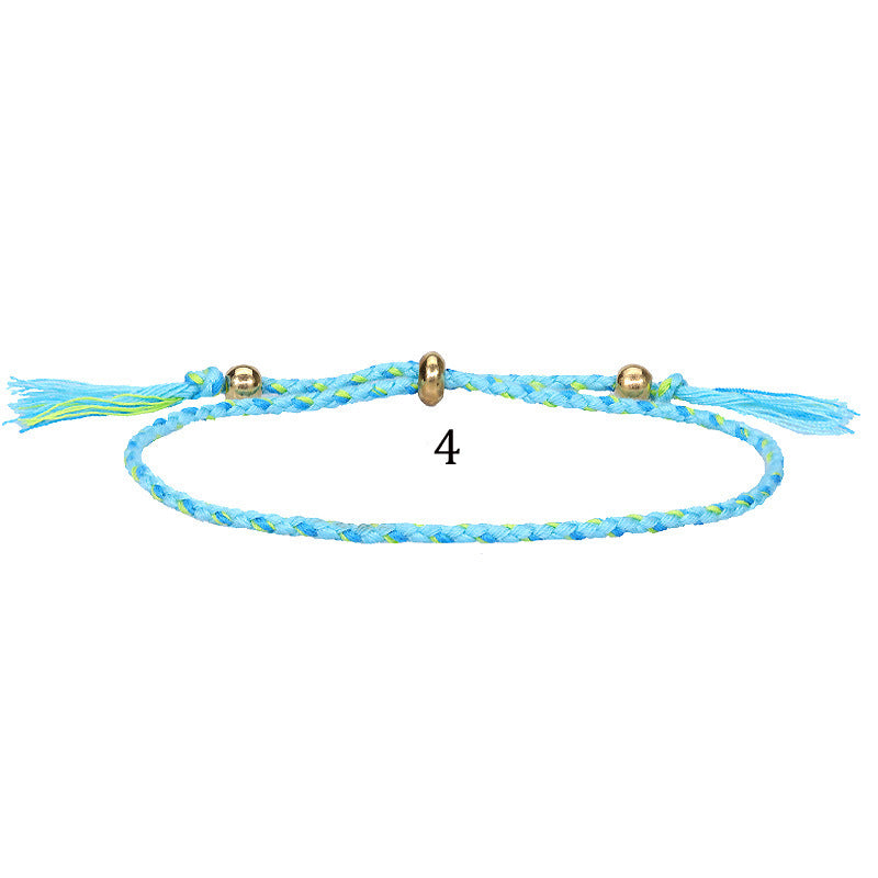 Colorful braided rope bracelet - Amazhona 