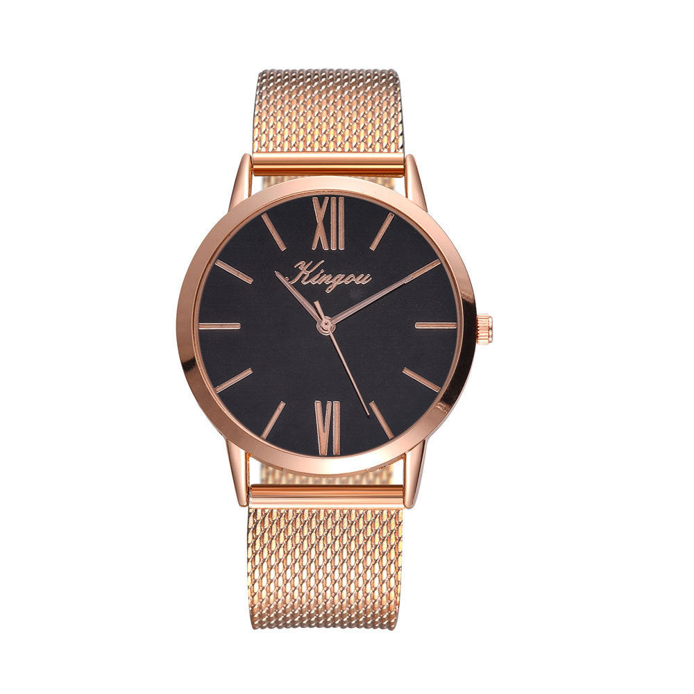 Fashion Simple Ladies Mesh Strap Quartz Watch - Amazhona 