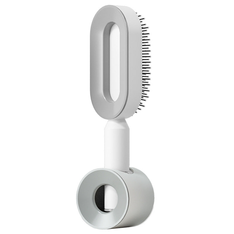 Self Cleaning Hair Brush For Women One-key Cleaning Hair Loss Airbag Massage Scalp Comb Anti-Static Hairbrush - Amazhona 