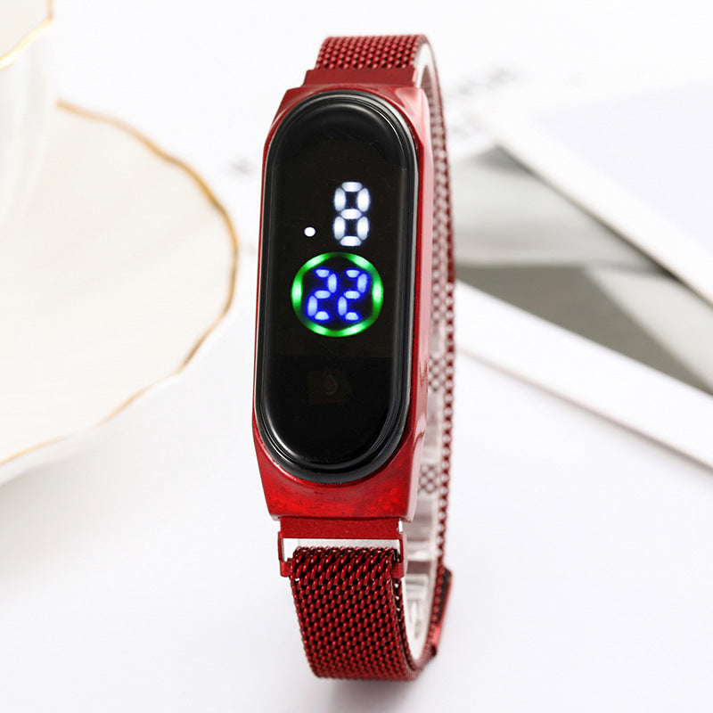 Touch Screen LED Mesh Belt Watch - Amazhona 