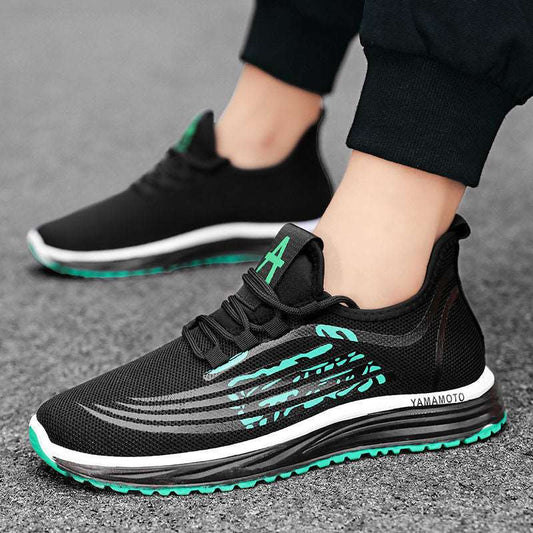 Men's Breathable Casual Running Fashion Shoes Youth Soft Sole Mesh - Amazhona 