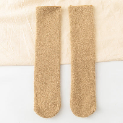 Plus Velvet Thick Warm Mink Velvet Snow Socks - Amazhona 