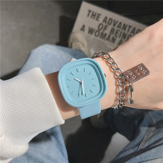 Women's Simple Sugar Cube Milk Square Watch - Amazhona 