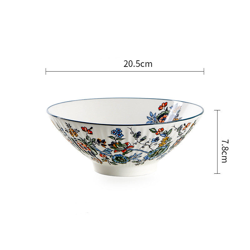 New Chinese Tableware Ceramic Rice Bowl - Amazhona 