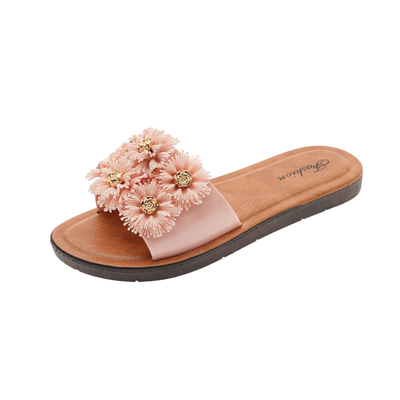 Fashion six chrysanthemum harbor Style Slippers - Amazhona 