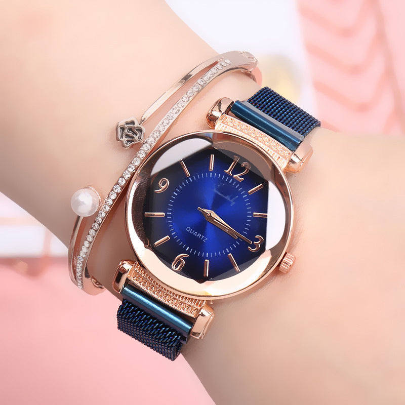 Gradient color trend watch ladies fashion casual - Amazhona 