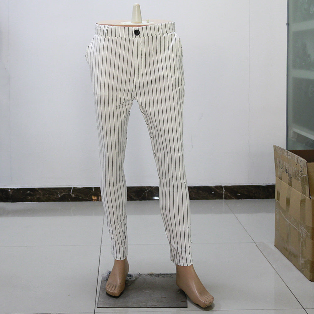 Striped men's casual pants - Amazhona 