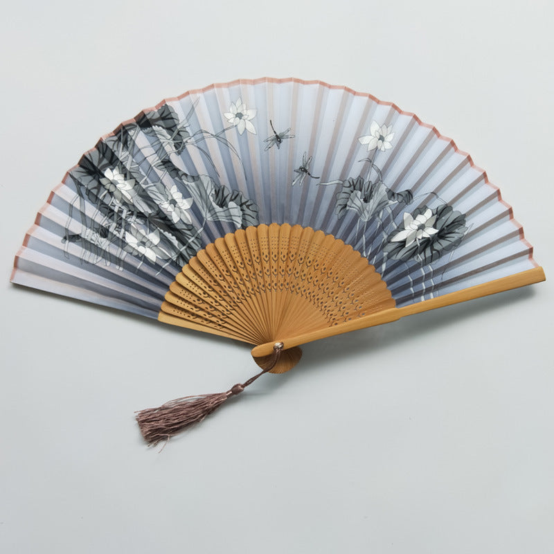 Bamboo Fracture Fan Head Qingyixiao Craft Gift - Amazhona 