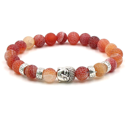 Buddha head elastic bracelet - Amazhona 