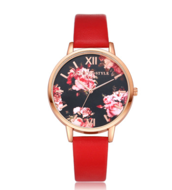 High Quality Fashion Leather Strap Rose Gold Women Watch Casual Love Heart Quartz Wrist Watch Women Dress Ladies Luxury Watches - Amazhona 