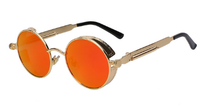 Austin Powers Vintage Round Metal Frame Sunglasses - Amazhona 